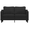 vidaXL 2-personers sofa 140 cm stof sort