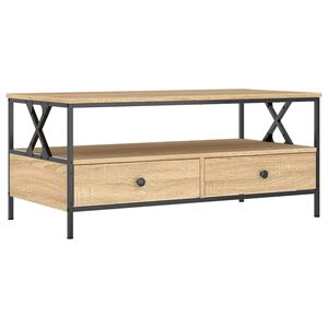 vidaXL sofabord 100x51x45 cm konstrueret tr&aelig; sonoma-eg