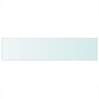 vidaXl hylde glaspanel gennemsigtig 110x25 cm