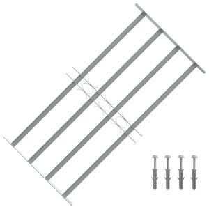 vidaXL Vinduesgitter 700-1050 mm Galvaniseret st&aring;l S&oslash;lv