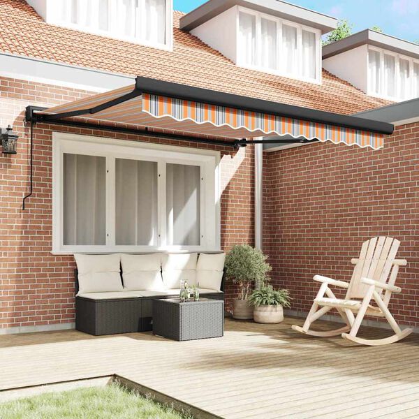 vidaXL Markise Flerfarvet 350 x 250 x 165 cm Polyester og Aluminium