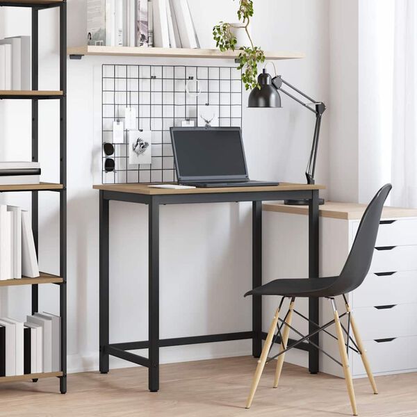 vidaXL bord Artisan Egetr&aelig; 100 x 50 x 76,5 cm Ingeni&oslash;rtr&aelig; og st&aring;l