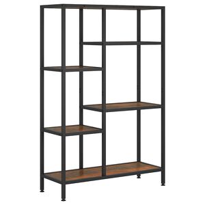 vidaXL bogreol 80x30x120 cm st&aring;l og konstrueret tr&aelig;