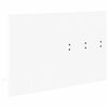 vidaXL Vægmonteret Jakkeholder Hvid 90 x 10 x 50 cm Konstrueret træ