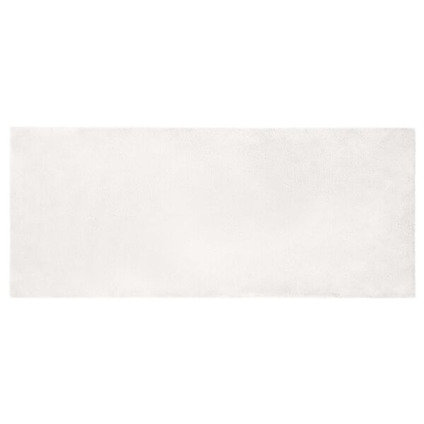 vidaXL Faux Kanin Pels T&aelig;ppe Olite Hvid 100 x 200 cm Polyester