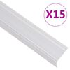 vidaXL trappelister 15 stk. L-facon 100 cm aluminium sølvfarvet