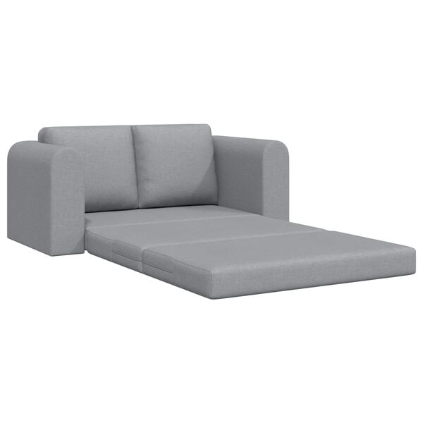 vidaXL Sovesofa 60cm Lysegr&aring; Stof