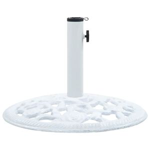 vidaXL parasolfod 12 kg 48 cm st&oslash;bejern hvid