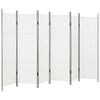 vidaXL 6-panels rumdeler 300 x 180 cm hvid