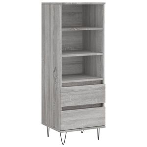 vidaXL skab 40x36x110 cm konstrueret tr&aelig; Gr&aring; sonoma-eg