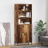 vidaXL Highboard Gammelt tr&aelig; 69,5 x 32,5 x 180 cm Konstrueret tr&aelig;