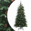 vidaXL Kunstigt Hinged Juletr&aelig; 120 cm 150 LED'er Varm hvid PE og PVC