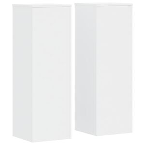 vidaXL plantestativer 2 stk. 33x33x100 cm konstrueret tr&aelig; hvid