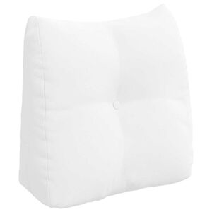 vidaXL Rygpude Hvid 45 x 24 x 50 cm Stof