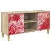 vidaXL TV-skab AACHEN 102 x 33 x 50 cm Sonoma-eg Konstrueret tr&aelig;