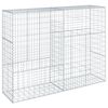vidaXL gabionkurv med cover 200x50x150 cm galvaniseret jern