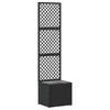 vidaXL Have Trellis Planter Sort 35 x 30 x 135 cm Metal