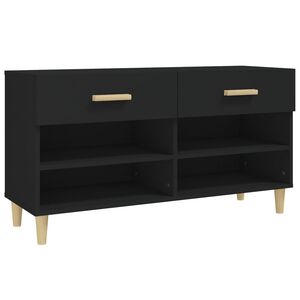 vidaXL skoreol 102x35x55 cm konstrueret tr&aelig; sort