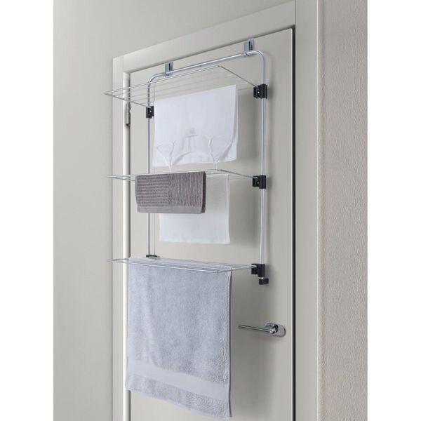 Metaltex h&aelig;ngende t&oslash;rrestativ Gale 11 m s&oslash;lvfarvet