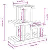 vidaXL plantestativ 58x25x51 cm massivt fyrretræ