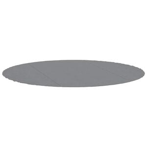 vidaXL poolunderlag &Oslash;306 cm polyester-geotekstil lysegr&aring;