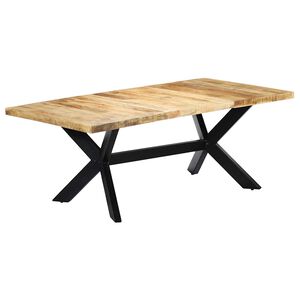 vidaXL spisebord 200 x 100 x 75 cm massivt mangotr&aelig;