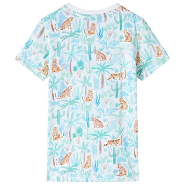 T-shirt til b&oslash;rn str. 140 ecrufarvet