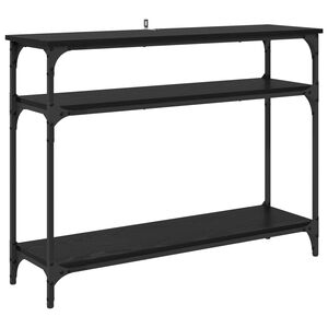 vidaXL Konsolbord Sort eg 100 x 29 x 75 cm Konstrueret tr&aelig;