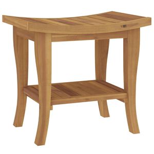 vidaXL badev&aelig;relsesbord 50x35x45 cm massivt teaktr&aelig;