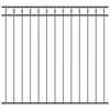 vidaXL Element til hegn ASSEN 170 x 150 cm St&aring;l Gr&aring;
