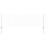 vidaXL Hegn med post S&oslash;lv 0,6 x 10 m St&aring;l