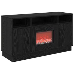vidaXL Elektrisk pejs Sort eg 100 x 33 x 55 cm Konstrueret tr&aelig;