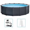 INTEX fritst&aring;ende swimmingpool Graphite Gray Panel 478x124 cm