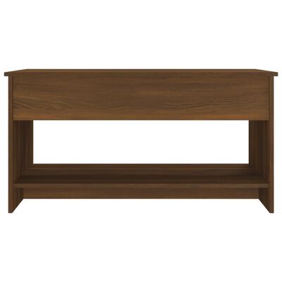 vidaXL sofabord 102x50x52,5 cm konstrueret træ brun egetræsfarve