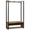 vidaXL T&oslash;jstativ med skuffe Brun 110 x 40 x 179 cm Massivt mangotr&aelig;