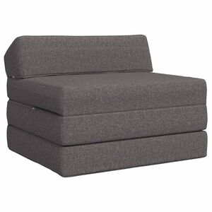 vidaXL Samlebar Sofa Seng Lysegr&aring; 200 x 70 x 10 cm Stof