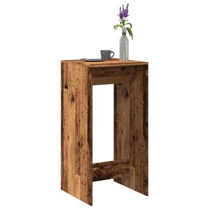 vidaXL barbord 51x50x103,5 cm konstrueret tr&aelig; gammelt tr&aelig;look