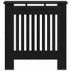 vidaXL Radiatorcover Sort eg 78 x 19 x 81,5 cm Konstrueret træ