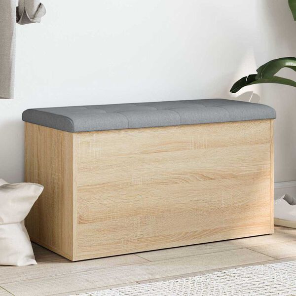 vidaXL opbevaringsb&aelig;nk Sonoma eg 82x42x45 cm konstrueret tr&aelig;