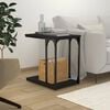 vidaXL sidebord 50x35x52 cm konstrueret tr&aelig; sort