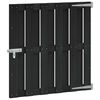 vidaXL Haveport 100 x 100 cm WPC og Aluminium Sort