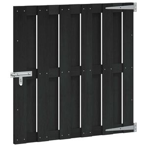 vidaXL Haveport 100 x 100 cm WPC og Aluminium Sort
