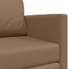 vidaXL Sovesofa 110cm Cappuccino Kunstl&aelig;der