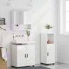 vidaXL Badev&aelig;relsesm&oslash;bel s&aelig;t V&aelig;gmonteret med d&oslash;r 3 pcs H&oslash;j gloss hvid