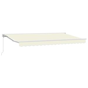 vidaXL Manuel Markise 3,5 x 2 m Cremefarvet 100% polyester
