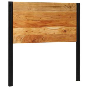 vidaXL sengegavl 100 cm massivt akacietr&aelig; og jern