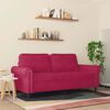 vidaXL 2-personers sofa 140 cm fl&oslash;jl vinr&oslash;d