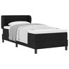 vidaXL Box spring seng med hovedg&aelig;rde Sort 90 x 200 cm Stof