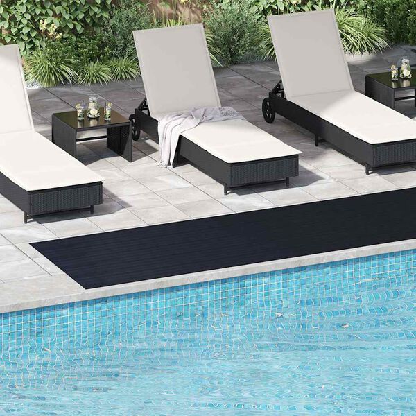 vidaXL gulvm&aring;tte 5x1 m skridsikker gummi fint ribbet