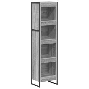 vidaXL Bogskab 40 x 30 x 155 cm Konstrueret tr&aelig; Gr&aring; Sonoma